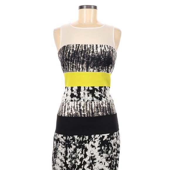 BCBG Tara Printed Color Block Dress - Picture 2 of 8